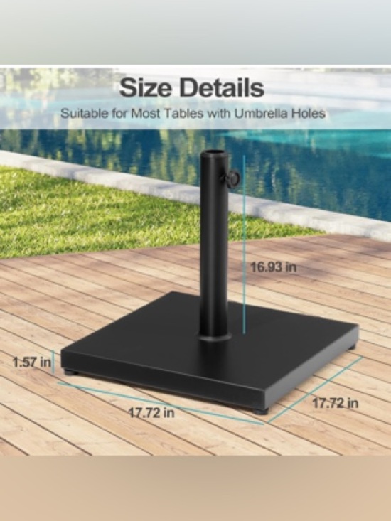Other - BLACK 43lbs UMBRELLA PATIO BASE HEAVY DUTY STAND